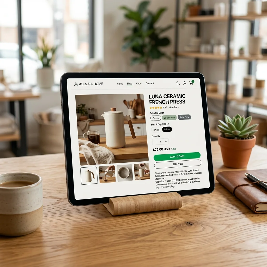 Shopify Product Listing